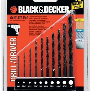 BLACK DECKER 15557 10-Piece Drill Bit Set
