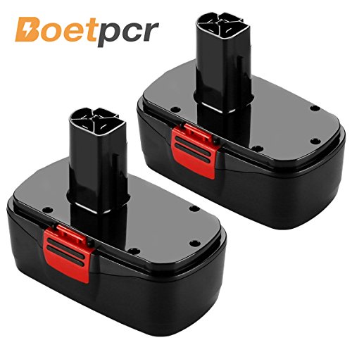 Boetpcr 3 6Ah Ni-MH Replace for Craftsman 19 2 Volt Battery Diehard C3 1323903 130279005 11375 1323517 315 115410 315 11485 315 114852 Cordless Power Tool Batteries (2 Pack)