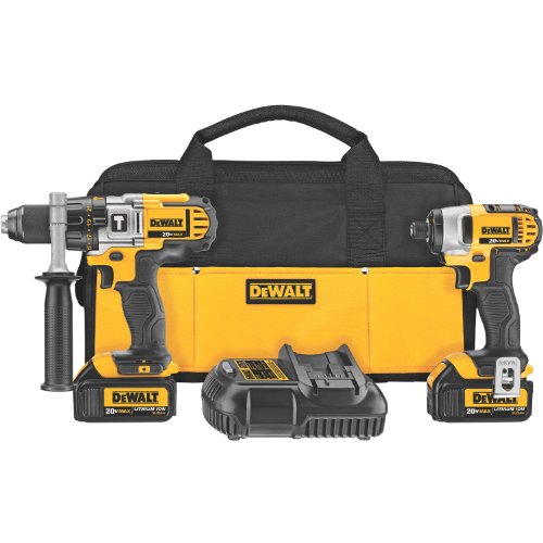 DEWALT DCK290L2 20-Volt MAX Li-Ion 3 0 Ah Hammer Drill and Impact Driver Combo Kit