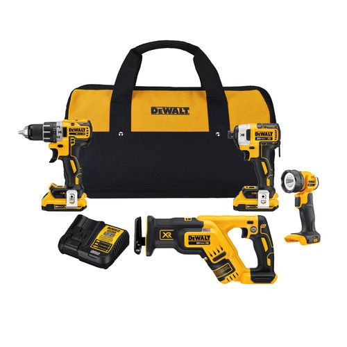 DEWALT DCK484D2 20V MAX XR Brushless 4 Tool Combo Kit