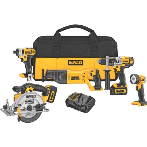 DEWALT DCK590L2 20-Volt MAX Li-Ion 3 0 Ah 5-Tool Combo Kit