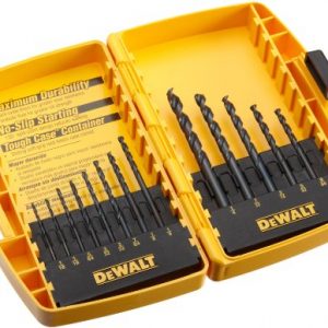 DEWALT DW1163 13 Piece Black Oxide Split Point Twist Drill Bit Assortment