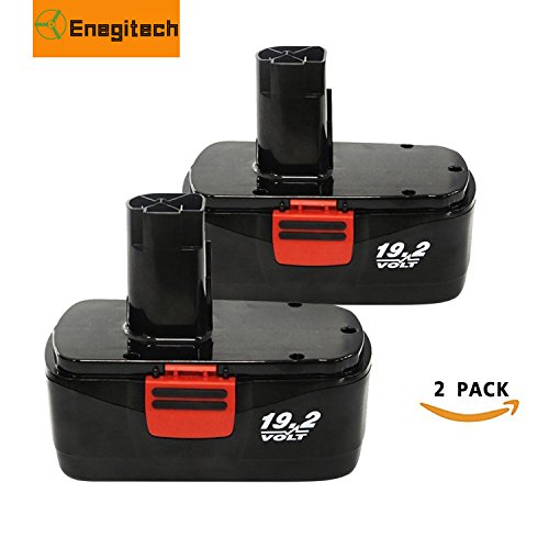 Enegitech 2 Pack 19 2V 3 0Ah C3 Replacement Battery for Craftsman DieHard C3 315 115410  315 11485  315 114852  130279005  11375  11376  11045  1323903