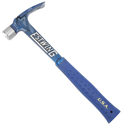 Estwing Ultra Series Hammer - 15 oz Short Handle Rip Claw with Smooth Face   Shock Reduction Grip - E6-15SR
