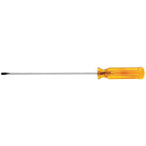 Flat Head Screwdriver  1 8-Inch Cabinet Tip with 6-Inch Round Shank Klein Tools A216-6