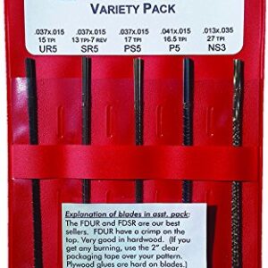 Flying Dutchman Five Dozen Scroll Saw Blade Variety Pack