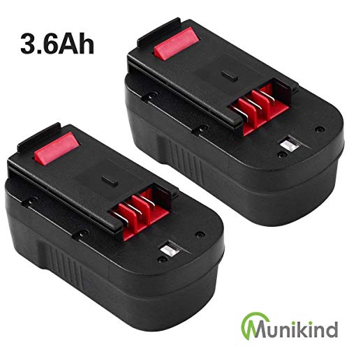 HPB18-OPE 3 6Ah Ni-Mh Replacement for Black and Decker 18 Volt Battery HPB18 244760-00 A1718 FS18FL FSB18 Firestorm Cordless Power Tools Pack of 2