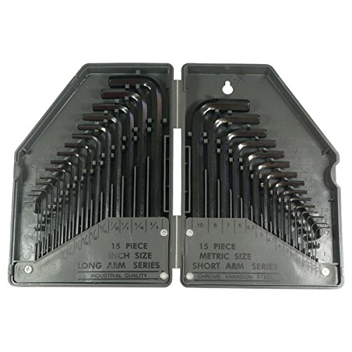 HTS 123B0 30 Pc Allen Wrench Set  SAE Metric