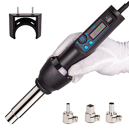 Heat-Gun-Vinyl-Heat-Shrink Rework Station iHGun-1 650W Accuracy Air Force and Temperature Control LED Display