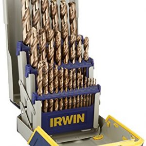 Irwin Tools 3018002 Cobalt M-35 Metal Index Drill Bit Set  29 Piece