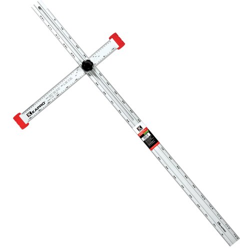 Kapro 317-48-A Aluminum Adjustable Drywall Layout and Marking T-Square  48-Inch Length