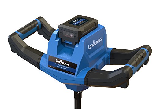 Landworks Heavy Duty Eco-Friendly Electric Earth Ice Auger Power-Head with Brushless Motor 2Ah Battery and Charger Included 1 Landworks Heavy Duty Eco-Friendly Electric Earth Ice Auger Power-Head with Brushless Motor 2Ah Battery and Charger Included