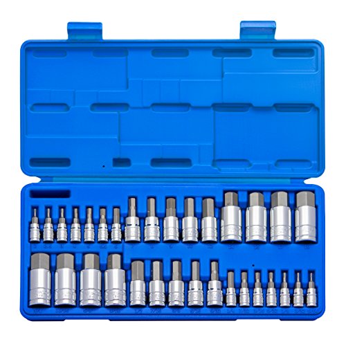 Neiko 10288A Master Hex Bit Socket Set  S2 Steel   32-Piece Set   SAE and Metric