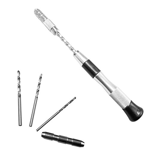 Neiko 10517A Precision Push Manual Hand Drill   Includes 3 Drill Bits (2mm  2 5mm  3mm)