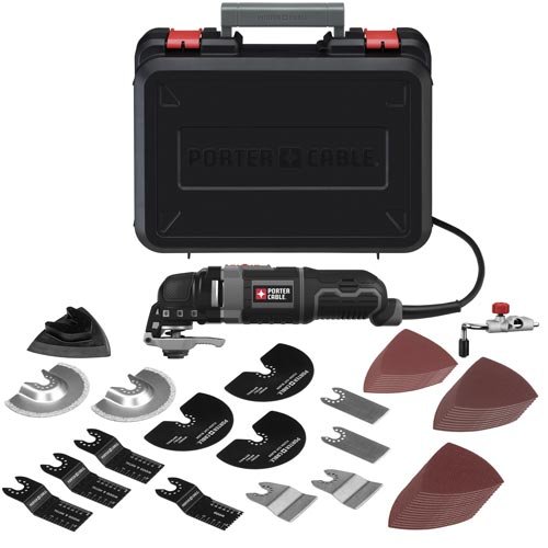 PORTER-CABLE PCE605K52 3-Amp Oscillating Multi-Tool Kit with 52 Accessories