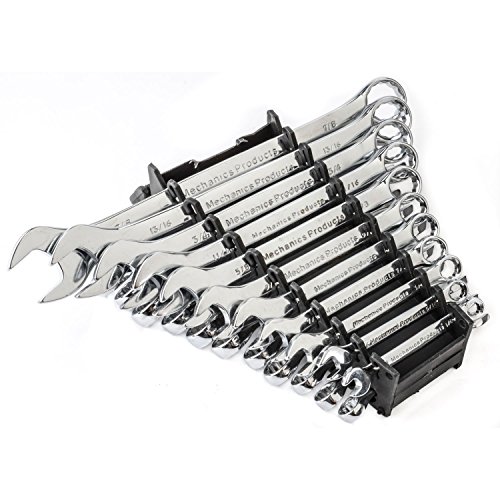 Performance Tool W1069 22-Piece SAE Metric Polished Combo Wrench Set