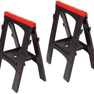 Performance Tool W54009 Heavy Duty Plastic Sawhorse Set (450 lb capacity  900 lbs Total)