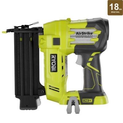 Ryobi P320 Airstrike 18 Volt One  Lithium Ion Cordless Brad Nailer (Battery Not Included  Power Tool Only)