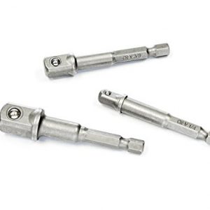 SE 7503SD 3-Piece Power Extension Bit Set for Drills  Nut Driver  and Impact Socket Adapter