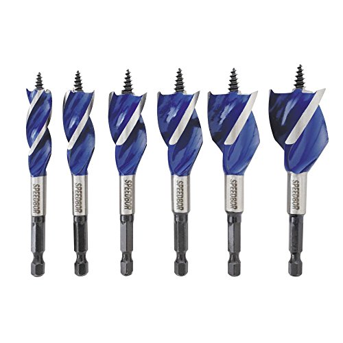 Speedbor 1877239 IRWIN Tools Max Wood Drilling Bits  4-Inch  6-Piece