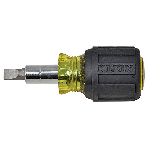 Stubby Screwdriver and Nut Driver 6-in-1 Multi-Bit  2 Philips  2 Flat Heads  2 Nut Drivers Klein Tools 32561