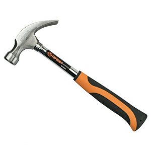 TopBuilt 16 Ounce Curve Claw Hammer Tubular Steel Handle 25059