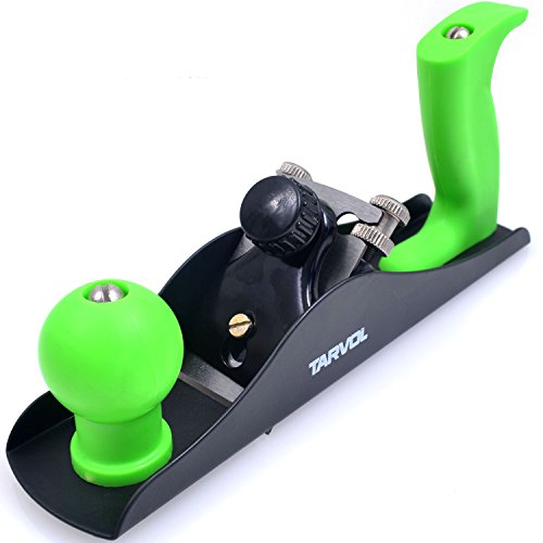 Wood Bench Planer (CONTRACTOR GRADE BLOCK PLANE) Fully Adjustable - 9 INCH x 1 75 Inch - 2 Inch Steel Cutter Blade - Perfect For Smoothing Wood Surfaces