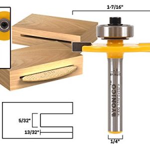Yonico 14183q  10 Biscuit Joint Slot Cutter Jointing Slotting Router Bit with 1 4  Shank