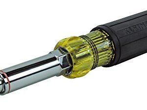 Nut Driver  6-in-1 Multi NutDriver Set  Heavy Duty Hollow Shaft Six Point Hex Sizes Klein Tools 32800