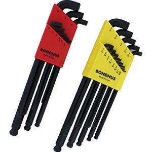 Bondhus 20599 0 050-3 8-Inch and 1 5-10mm Stubby Ball End Hex Key Double Pack